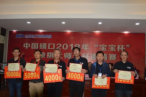 特级大师组前六名也有奖金，徐超获得10000元奖金