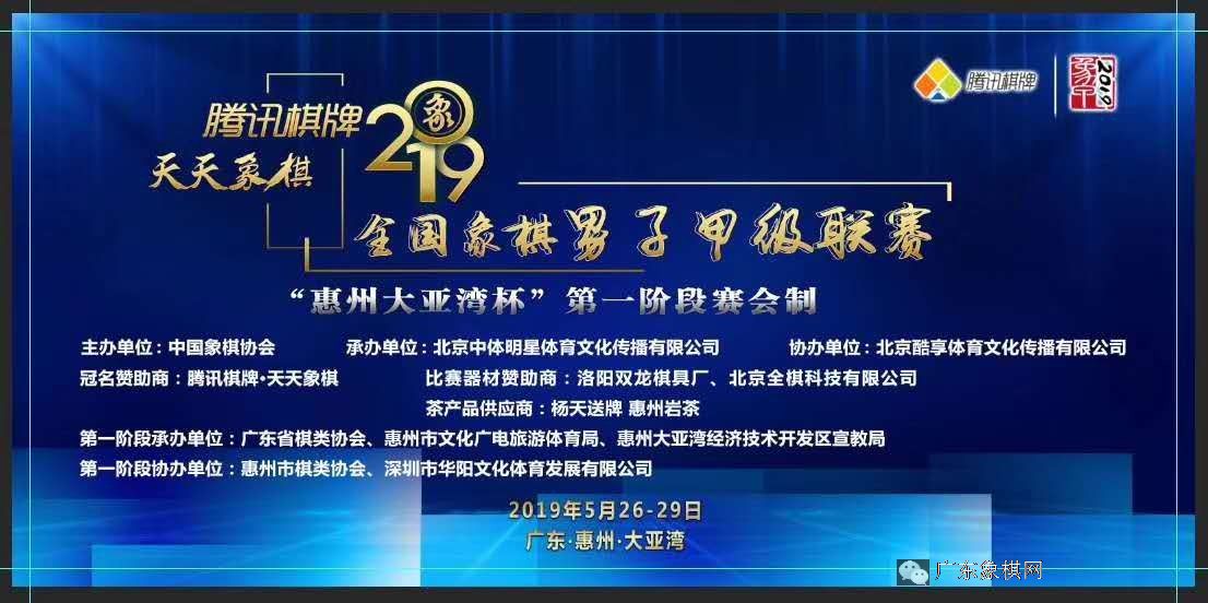 2019年全国象棋男子组甲级联赛
